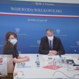 Wideokonferencja z Wojewodą Wielkopolskim Michałem Zielińskim (2)