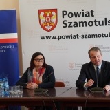 Starosta Szamotulski Beata Hanyżak wraz z Wojewodą Wielkopolskim Michałem Zielińskim  (1)
