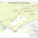 Plan orientacyjny trasy objazdu 