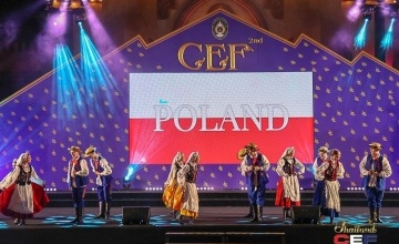Zespół Tańca Polskiego Wronki podczas festiwalu w Tajlandii