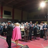 Halina Benedyk i Marco Antonelli wśród publiczności w czasie koncertu 