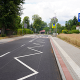 Inewestycja po realizacji - peron wysiadkowy, chodnik i przejście dla pieszych