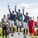 Baborówko Jumping Show 2024 - zawodnicy na podium